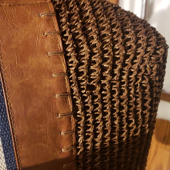 Summer beach vibe purse blue and brown - Picture 9 of 11